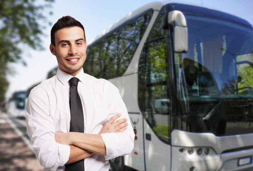 Portrait of a bus driver