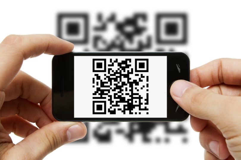 Scanning QR code with mobile phone